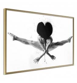 Poster in cornice con una ballerina nuda - Arredalacasa