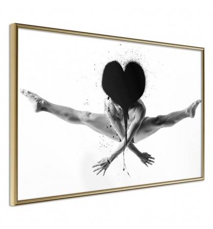 Poster in cornice con una ballerina nuda - Arredalacasa