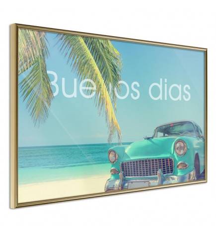Poster Küba autoga - Arredalacasa