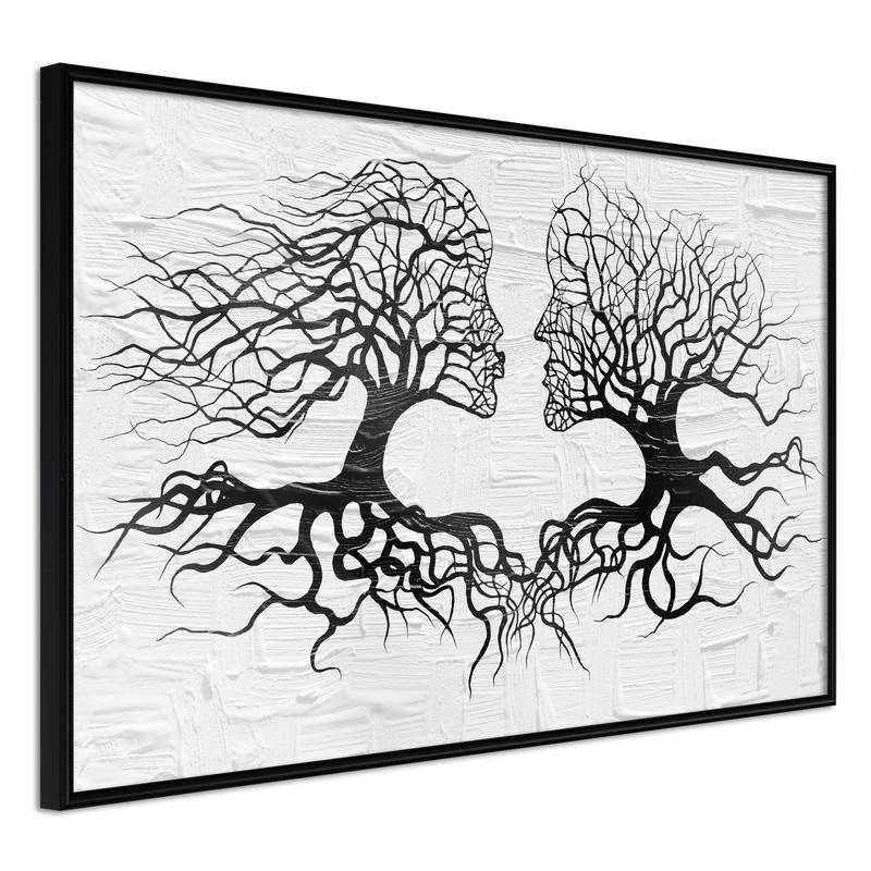 38,00 € Poster met twee zwarte en witte bomen, Arredalacasa