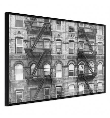 Plakat s črno-belo stavbo - Arredalacasa
