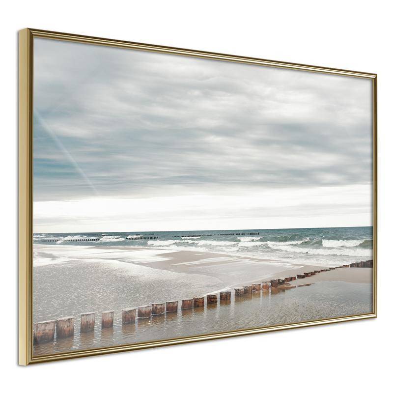 38,00 € Plakatas su mediniu koridoriumi su vaizdu į jūrą – Arredalacasa