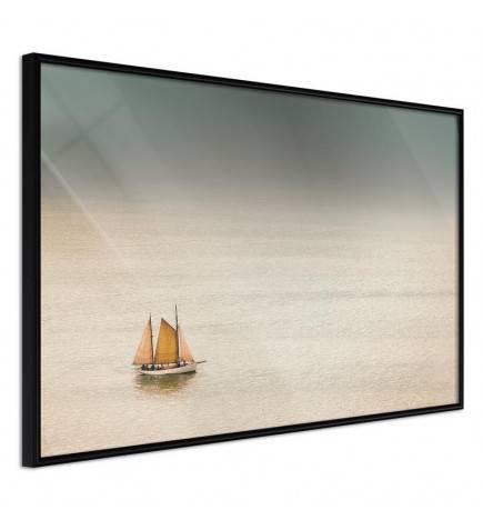 Poster in cornice con la barca a vela in mare - Arredalacasa