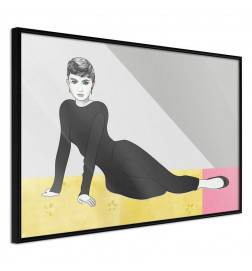 Poster in cornice con la donna sul tappeto - Arredalacasa