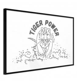 Poster in cornice con una tigre - Arredalacasa