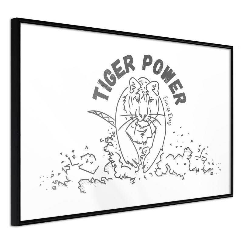38,00 € Poster met een tijger, Arredalacasa