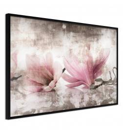 Plakāts ar divām rozā lilijām - Arredalacasa