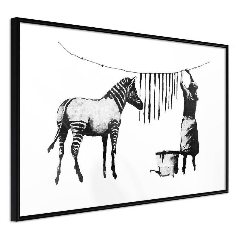 38,00 € Poster met een zebra voor het wassen van Arredalacasa