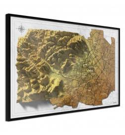 Plakāts ar Vīnes – Austrijas – Arredalakasas karti