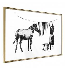 Pôster - Banksy: Washing Zebra Stripes