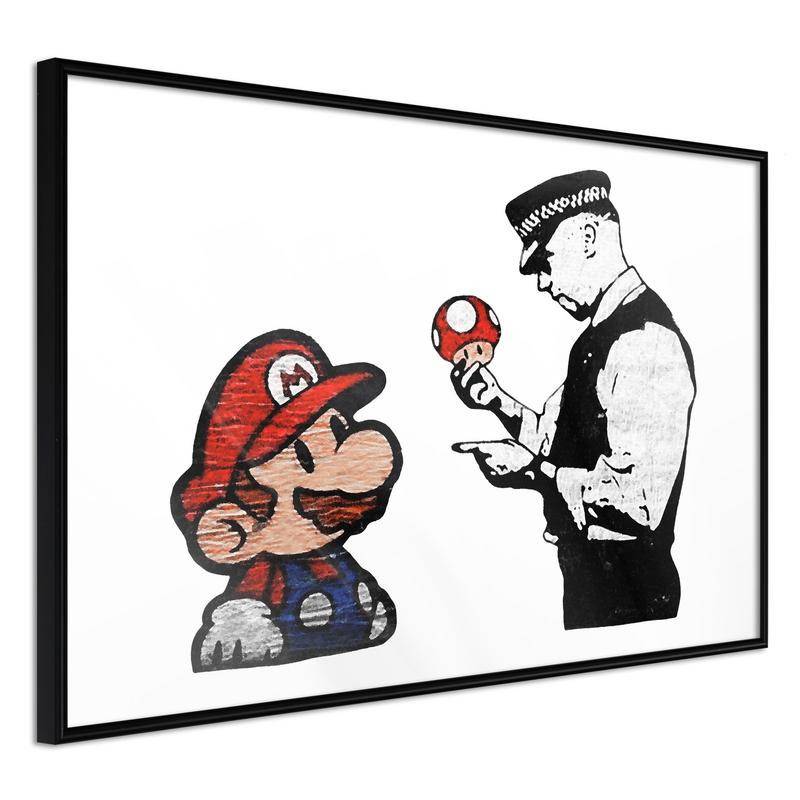 38,00 € Plakat z Mario Bros in policistom - Arredalacasa