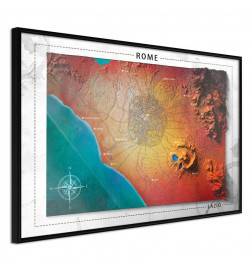 Poster et affiche - Raised Relief Map: Rome
