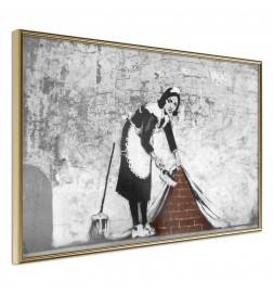 Poster in cornice con la cameriera pigra - Arredalacasa