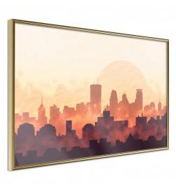 Poster in cornice con il sole e la nebbia - Arredalacasa
