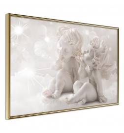 Poster in cornice con due angeli - Arredalacasa