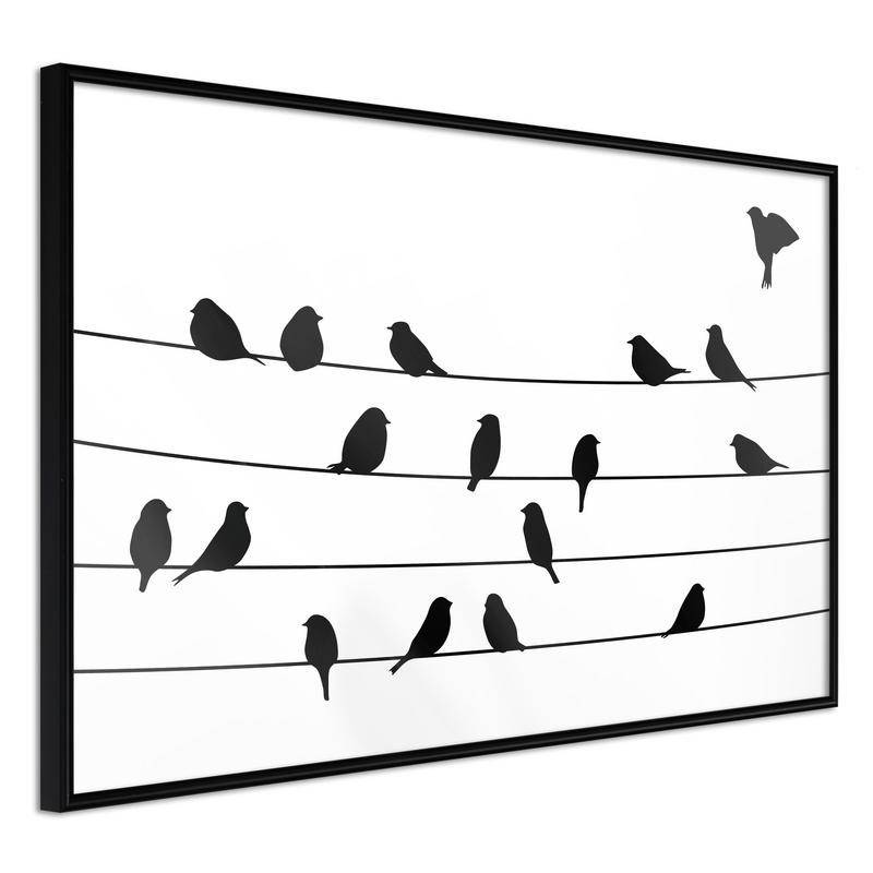 38,00 € Poster con gli uccelli pronti per emigrare - Arredalacasa