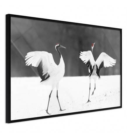 Poster met twee herons modeshow Arredalacasa