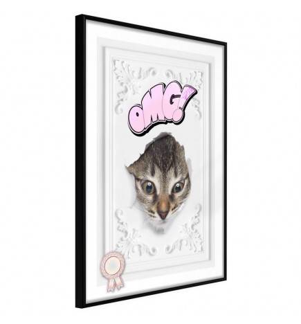 38,00 € Plakat z mačko, ki se igra skrivalnice - Arredalacasa