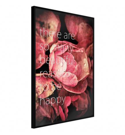 38,00 € Poster met rozen van geluk, Arredalacasa
