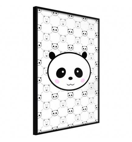 Poster in cornice per bambini con tanti piccoli panda