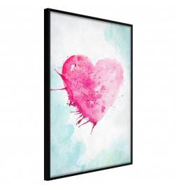 38,00 € Poster met een roze hart, Arredalacasa