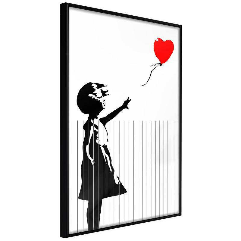38,00 € Poster met een kind en haar hart, Arredalacasa