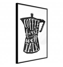 Poster et affiche - Coffee First