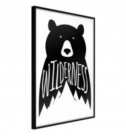 38,00 € Kinderen poster met een zwarte beer Arredalacasa