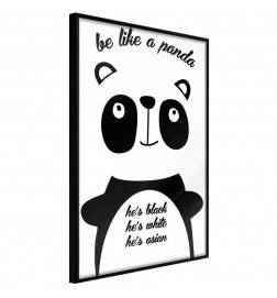 Poster voor kinderen met een panda - Arredalacasa