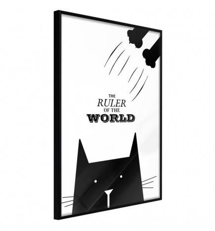 Plakatas vaikams su juodu kačiuku - Arredalacasa