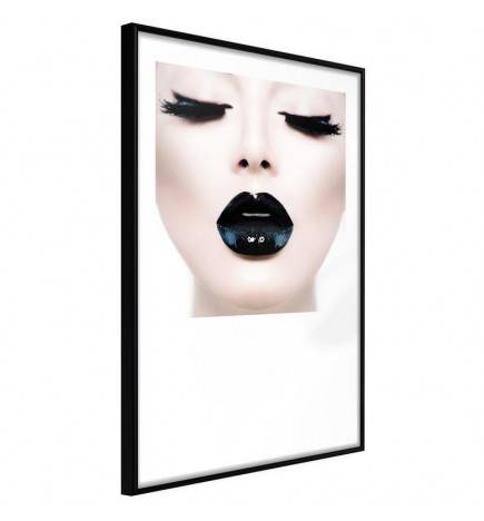 38,00 € Poster met een meisje met zwarte lippen, Arredalacasa