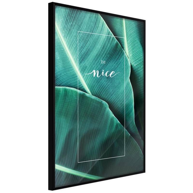 38,00 € Poster - Banana Leaves with a Message (Green)