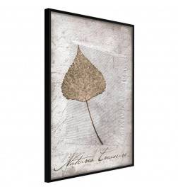 Poster cu o frunză maro - Arredalacasa