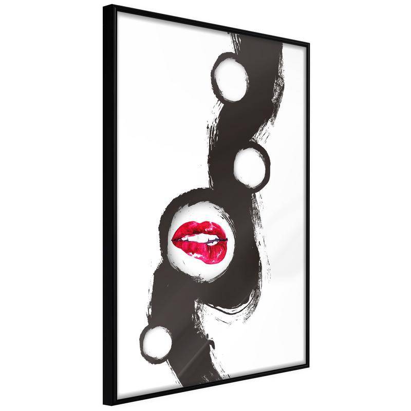 38,00 € Poster met twee rode lippen, Arredalacasa