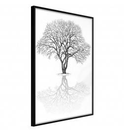 Poster met een boom reflecteert op zichzelf, Arredalacasa