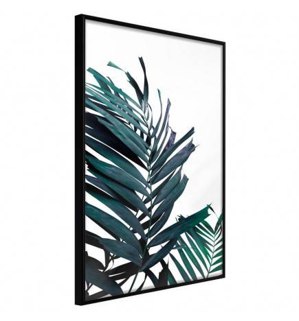 Plakat z dvema črnima palmovim listom - Arredalacasa