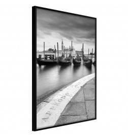 Poster in cornice con le gondole a Venezia - Arredalacasa