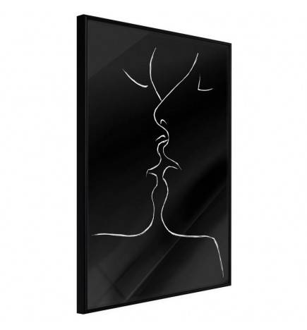 Poster in cornice con un bacio al buio - Arredalacasa