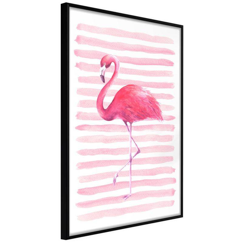 38,00 € Poster con un pellicano con le strisce rosa - Arredalacasa