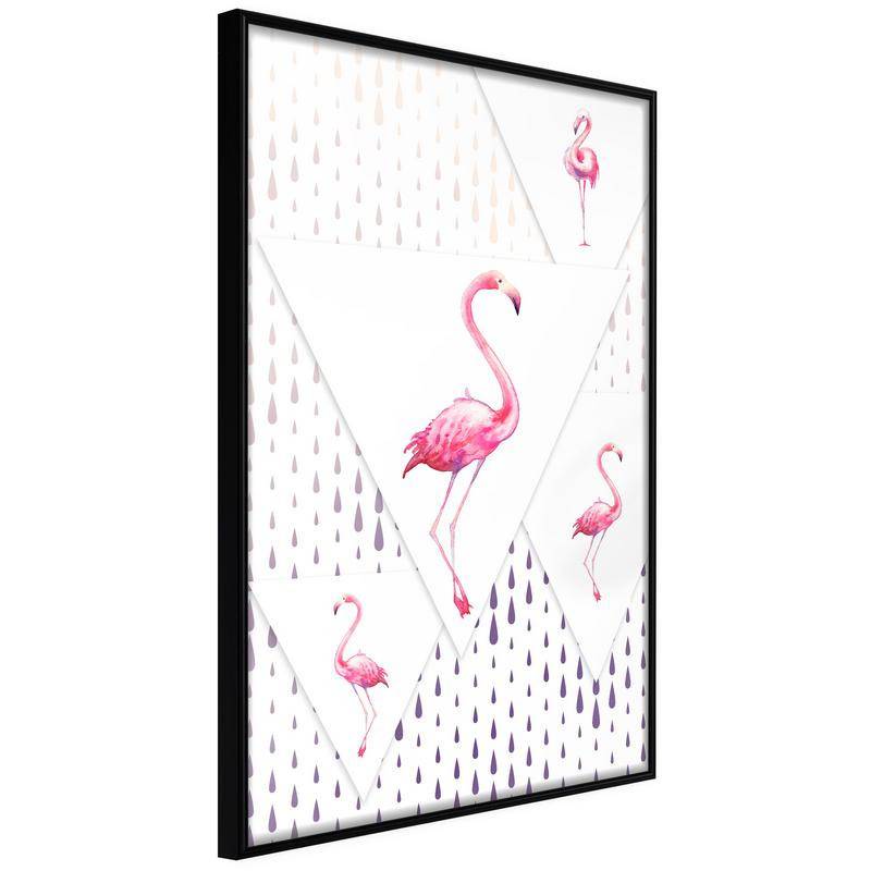 38,00 €Poster et affiche - Flamingos and Triangles