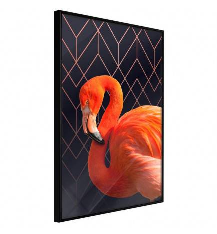 Poster et affiche - Orange Flamingo