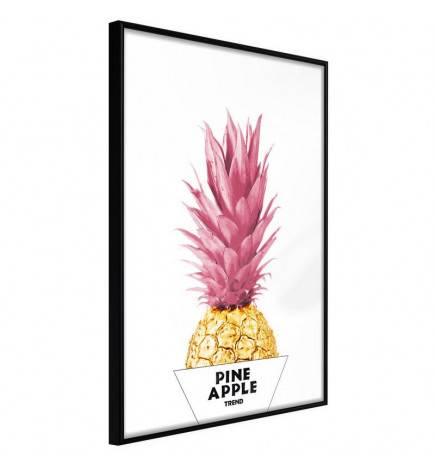 Poster in cornice con un ananas colorato - Arredalacasa