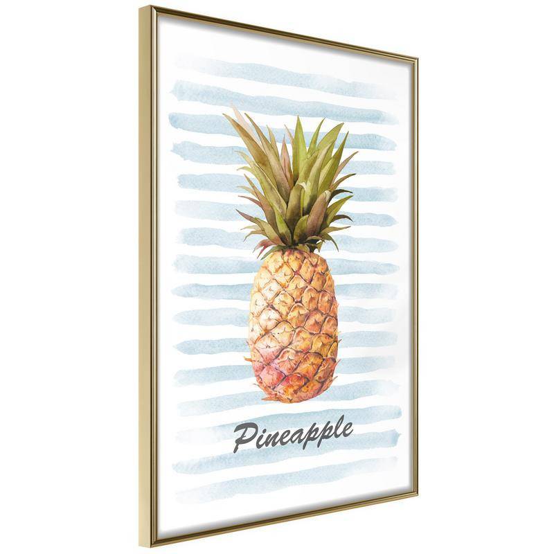 38,00 € Póster - Pineapple on Striped Background