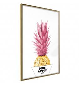 Plakat z barvnim ananasom - Arredalacasa