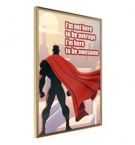 Poster met een super held, Arredalacasa