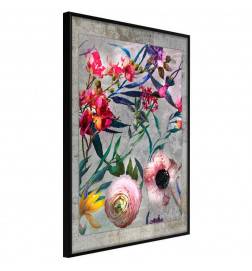 Plakat z rožami različnih barv - Arredalacasa