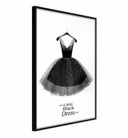 Plakat z elegantno črno obleko - Arredalacasa
