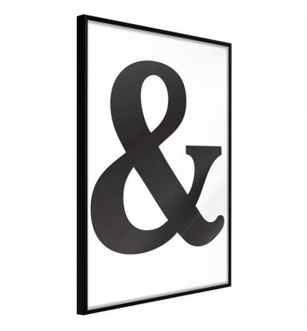 Poster et affiche - Ampersand (Black)