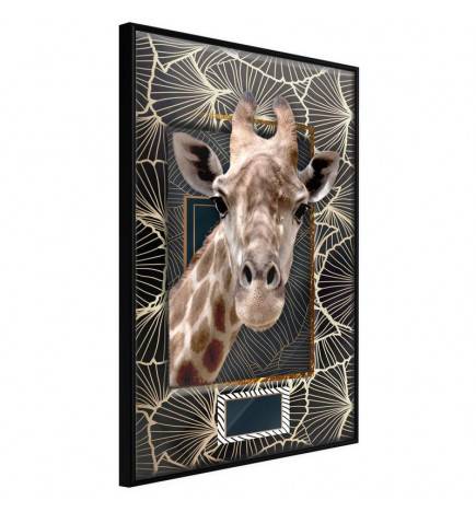 Poster in cornice con la giraffa - Arredalacasa