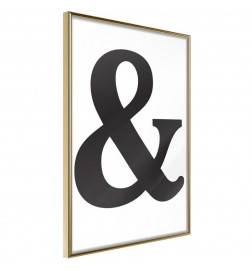 Poster - Ampersand (Black)